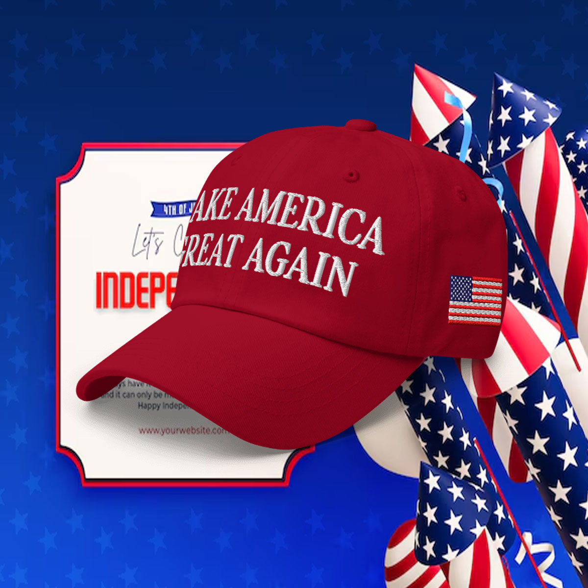 Donald Trump MAGA Christmas Hat