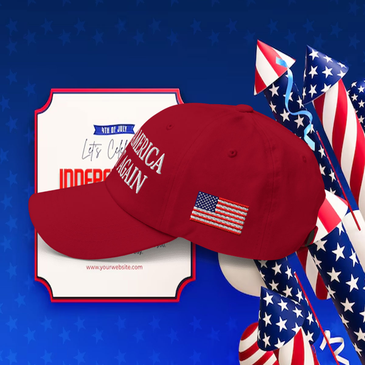 Donald Trump MAGA Christmas Hat