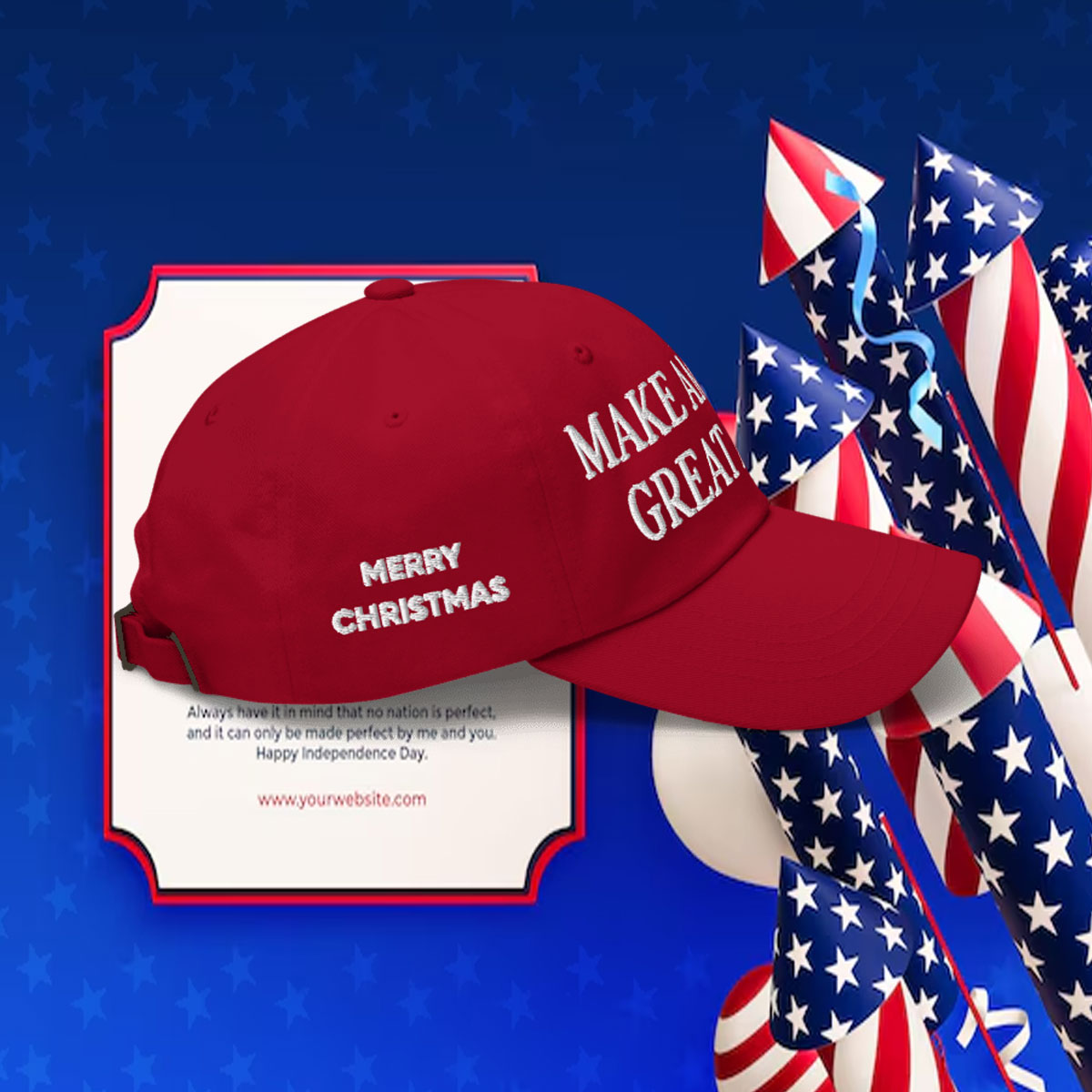Donald Trump MAGA Christmas Hat
