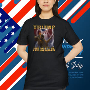 Donald Trump Maga Riding Dinosaur Shirt