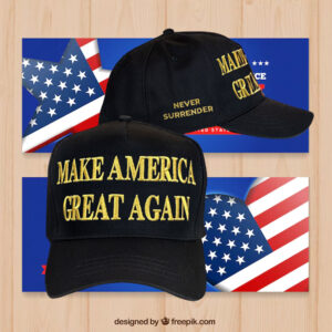 Donald Trump Michigan Rally Inspired Gold On Black Cap