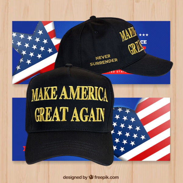 Donald Trump Michigan Rally Inspired Gold On Black Cap