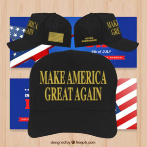 Donald Trump Michigan Rally Inspired Gold On Black Cap
