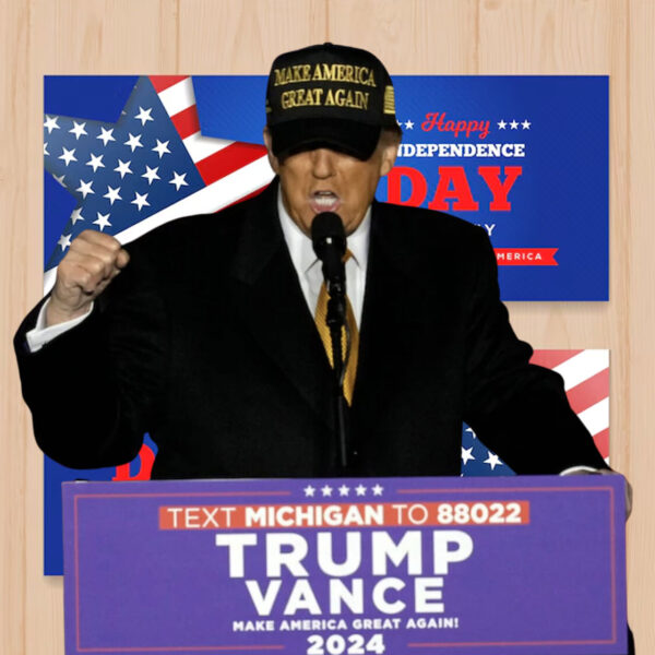 Donald Trump Michigan Rally Inspired Gold On Black Cap