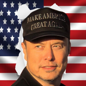 Elon Musk Black MAGA Hat