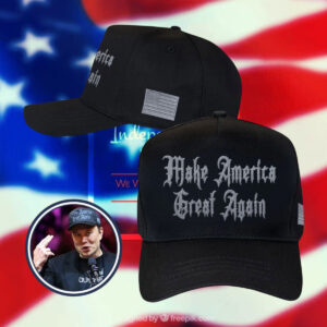 Elon Musk Unveils Dark Gothic MAGA Cap