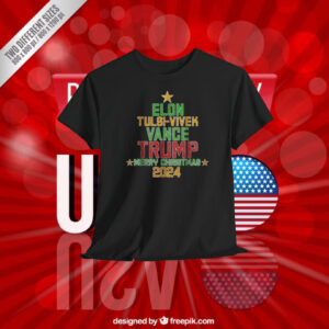 Elon Tulsi-Vivek Vance Trump Merry Christmas 2024 T-Shirt