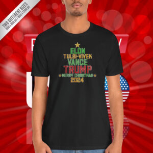 Elon Tulsi-Vivek Vance Trump Merry Christmas 2024 T-Shirt