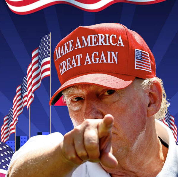 Embroidered Dark MAGA Gothic Trump Hat