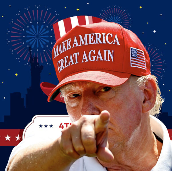Embroidered MAGA 45 47 Trump Dad Cap