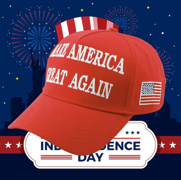 Embroidered MAGA 45 47 Trump Dad Cap