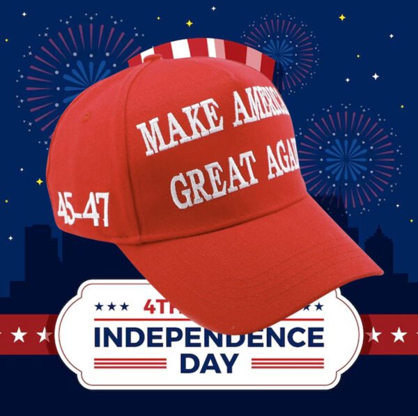 Embroidered MAGA 45 47 Trump Dad Cap