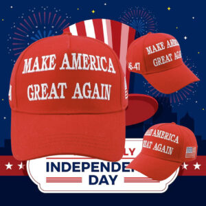 Embroidered MAGA 45 47 Trump Dad Cap