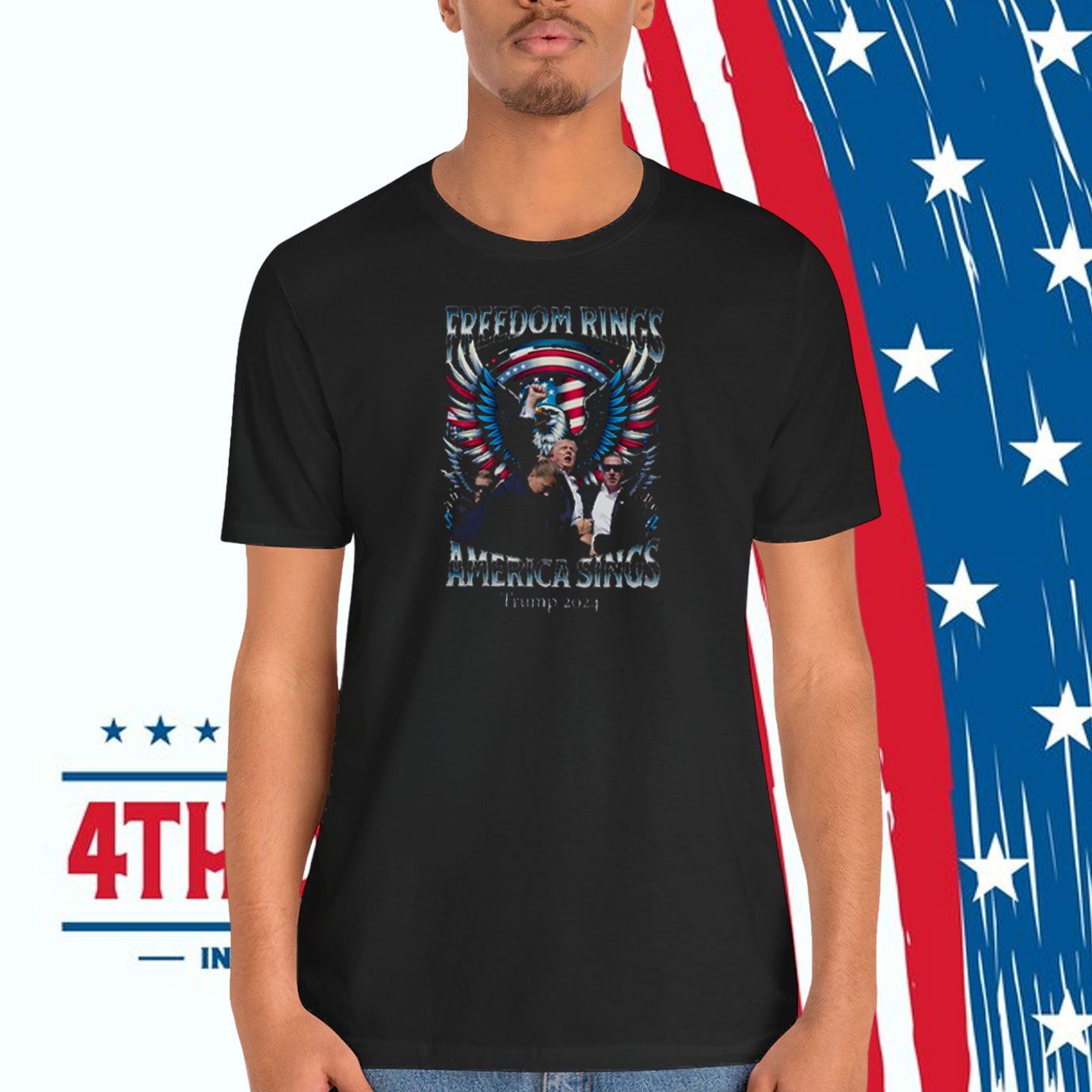 Freedom Rings America Sings Trump 2024 Shirt