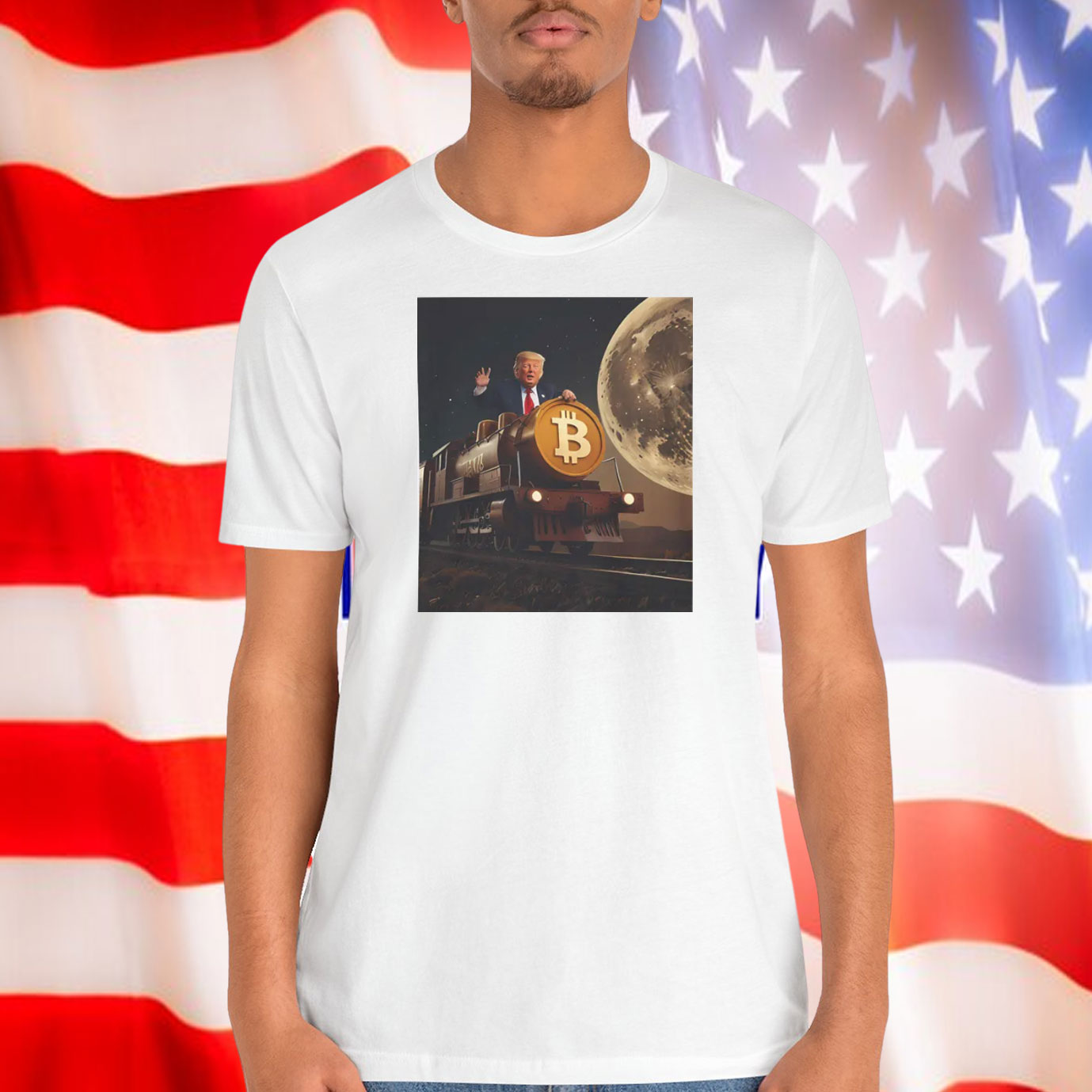 Funny Donald Trump Bitcoin Train Shirt