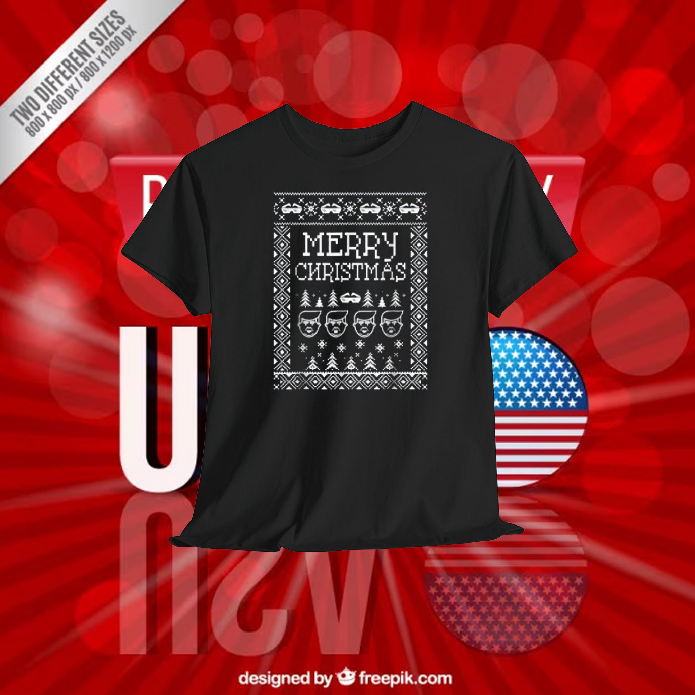 Funny Offensive Trump Daddy Merry Christmas Shirt