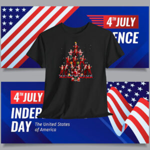 Funny Trump Dance Christmas Tree Santa Shirt