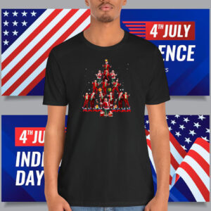 Funny Trump Dance Christmas Tree Santa Shirt