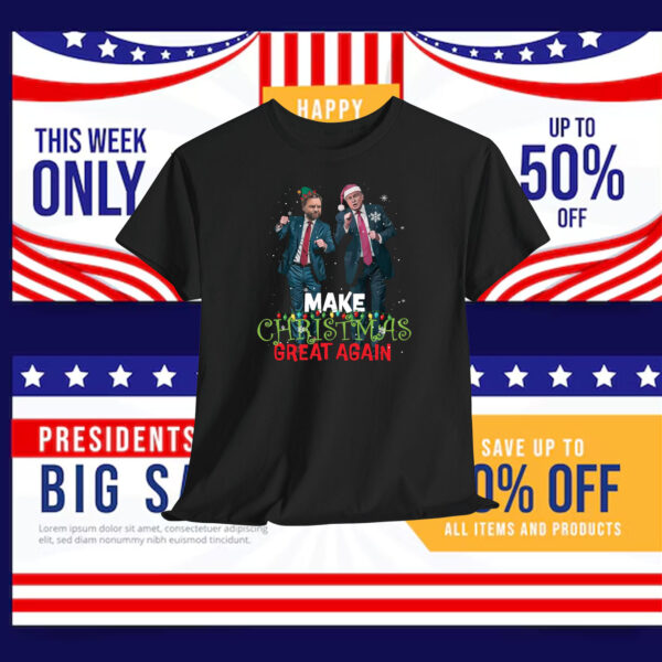 Funny Trump Vance Make Christmas Great Again Shirt
