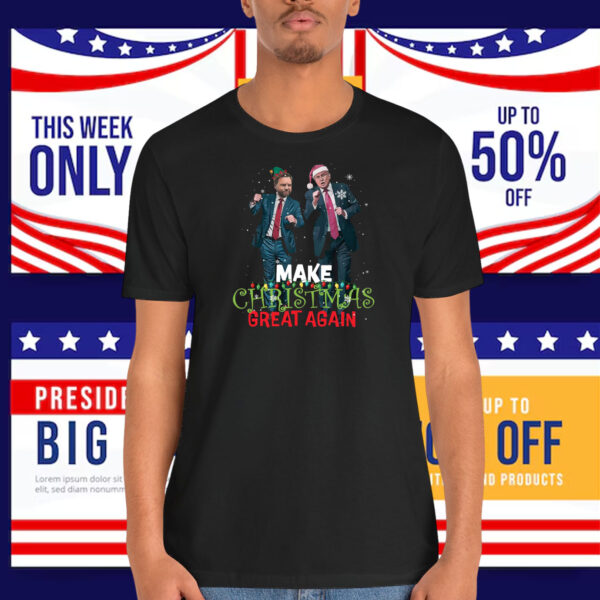 Funny Trump Vance Make Christmas Great Again Shirt