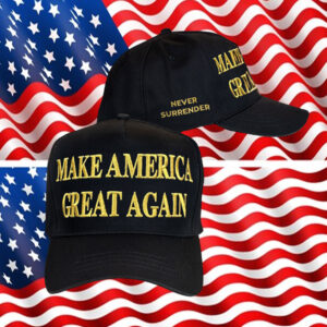 Gold Dark MAGA Make America Great Again Trump 2024 Campaign Hat
