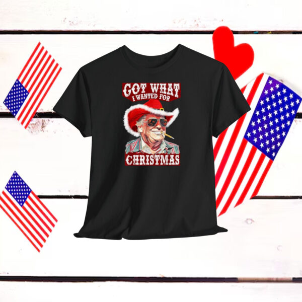 Got What I Wanted For Christmas Trump Western Cowboy Shirt