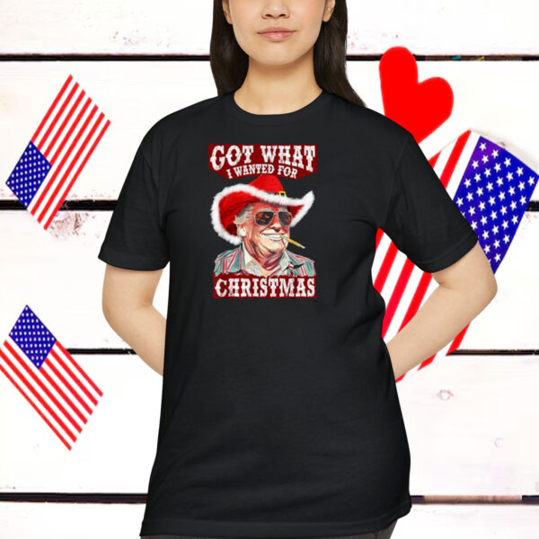 Got What I Wanted For Christmas Trump Western Cowboy Shirt