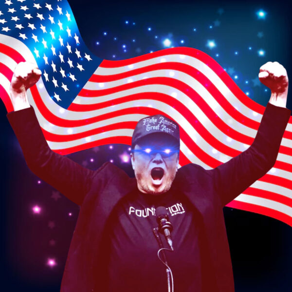 Gothic Dark MAGA Flex Fit Black Trump Cap