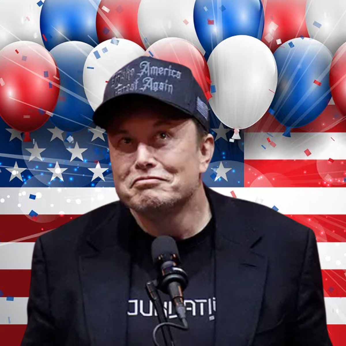 Gothic Dark MAGA Flex fit Trump Cap