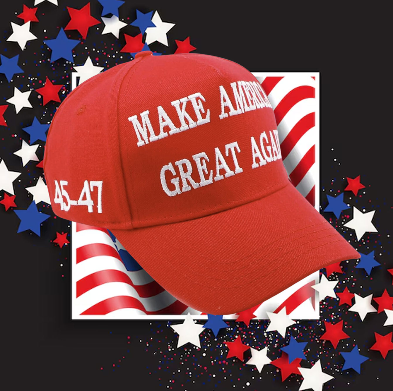 Gothic Dark MAGA Hat Elon Musk Trump Hat