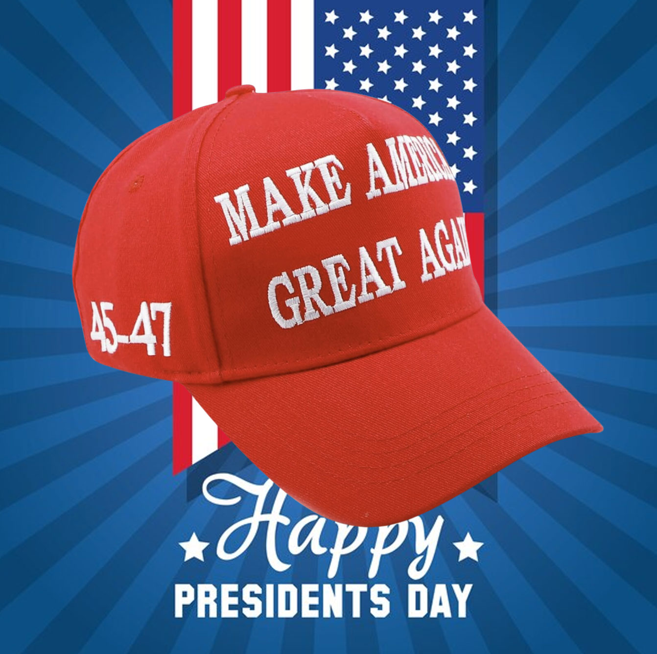 Gothic Dark MAGA Trump Cap