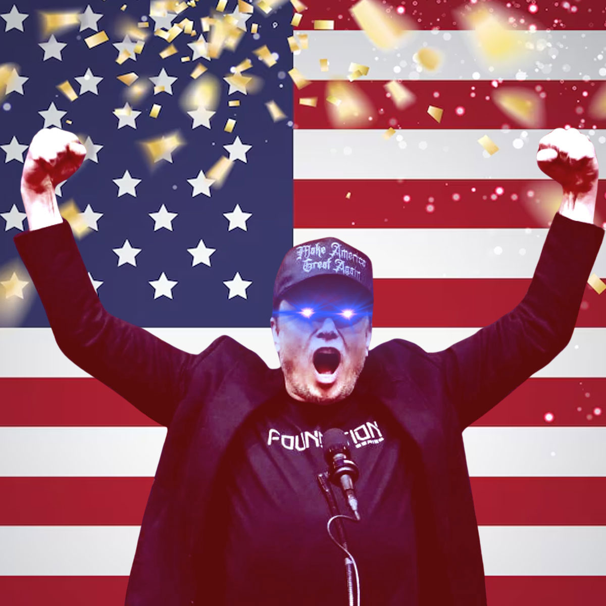 Gothic Dark MAGA Trump Caps