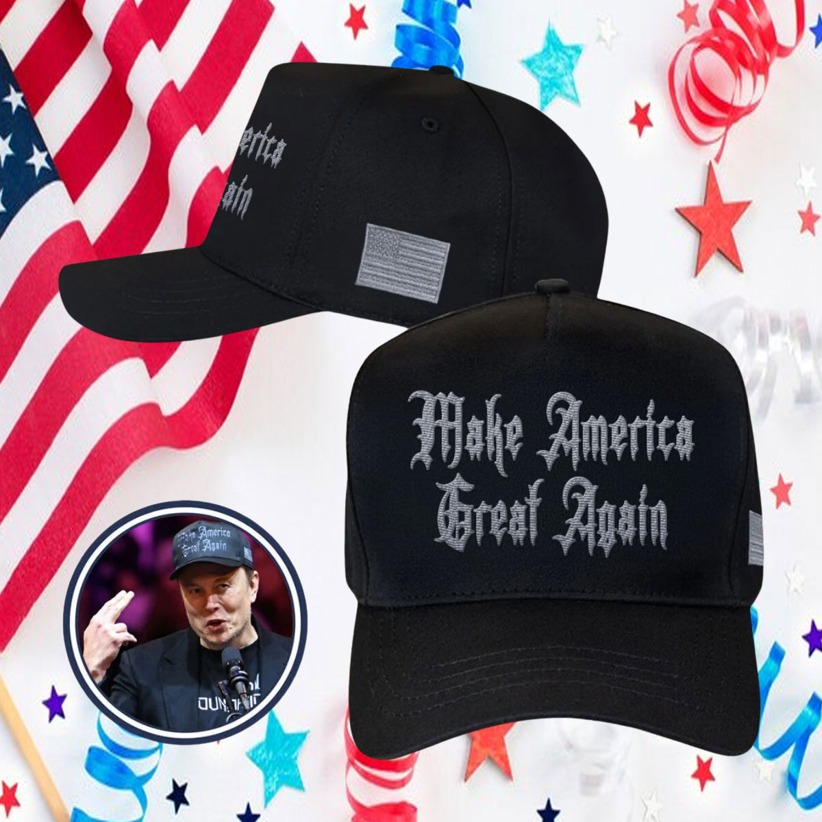 Handmade Donald Trump 45-47 Mega Hat