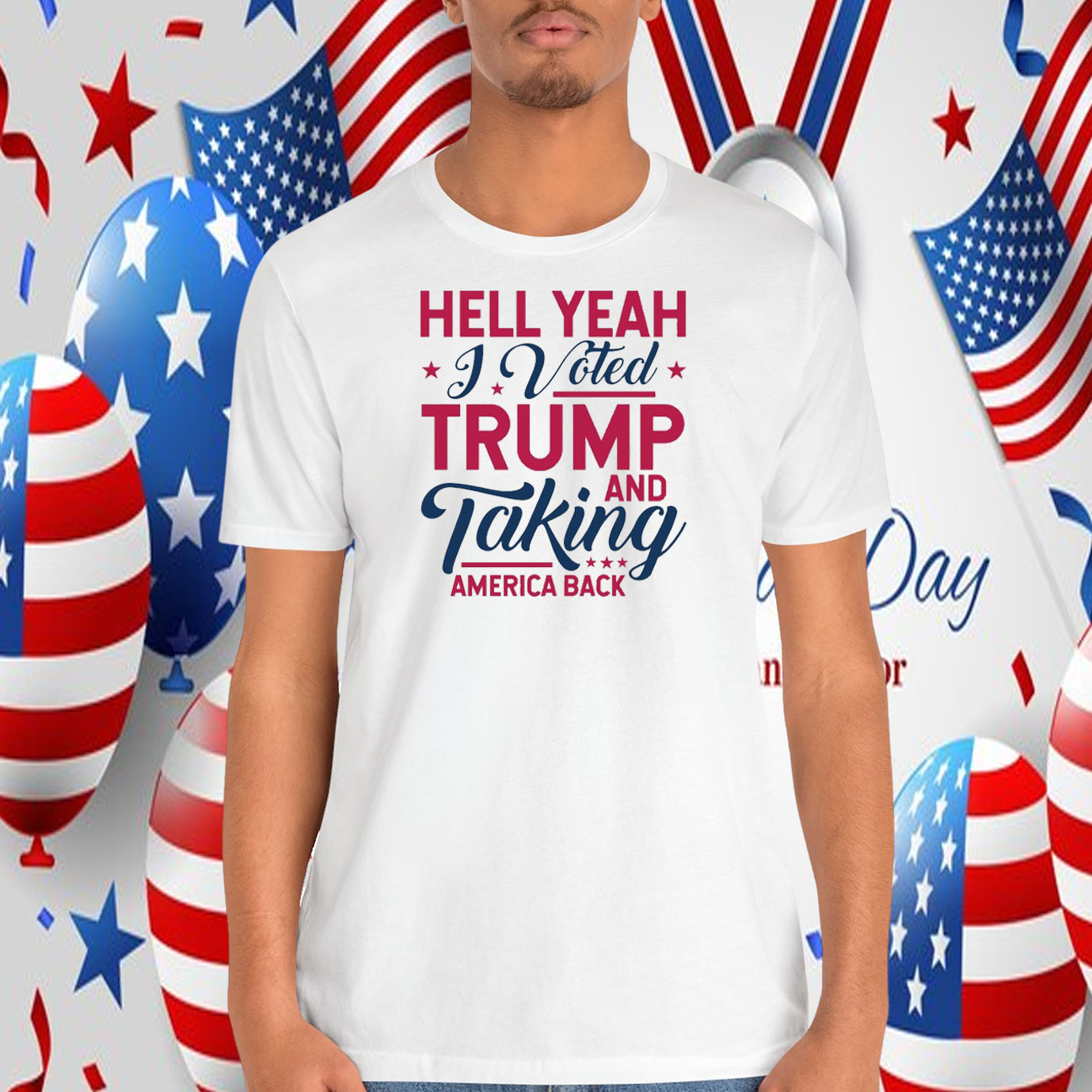 Hell Yeah J Voted Trump And Taking America Back 2024 Shirt