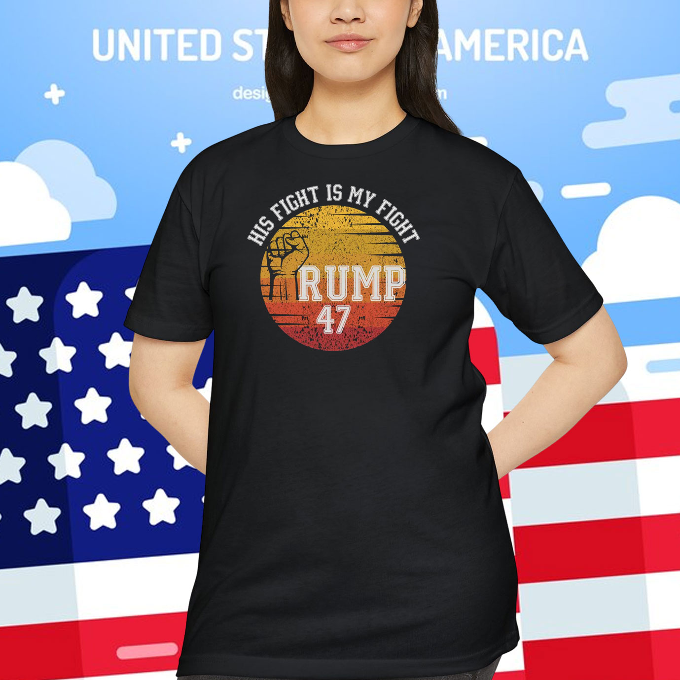 His Fight Is My Fight Trump 47 Shirt