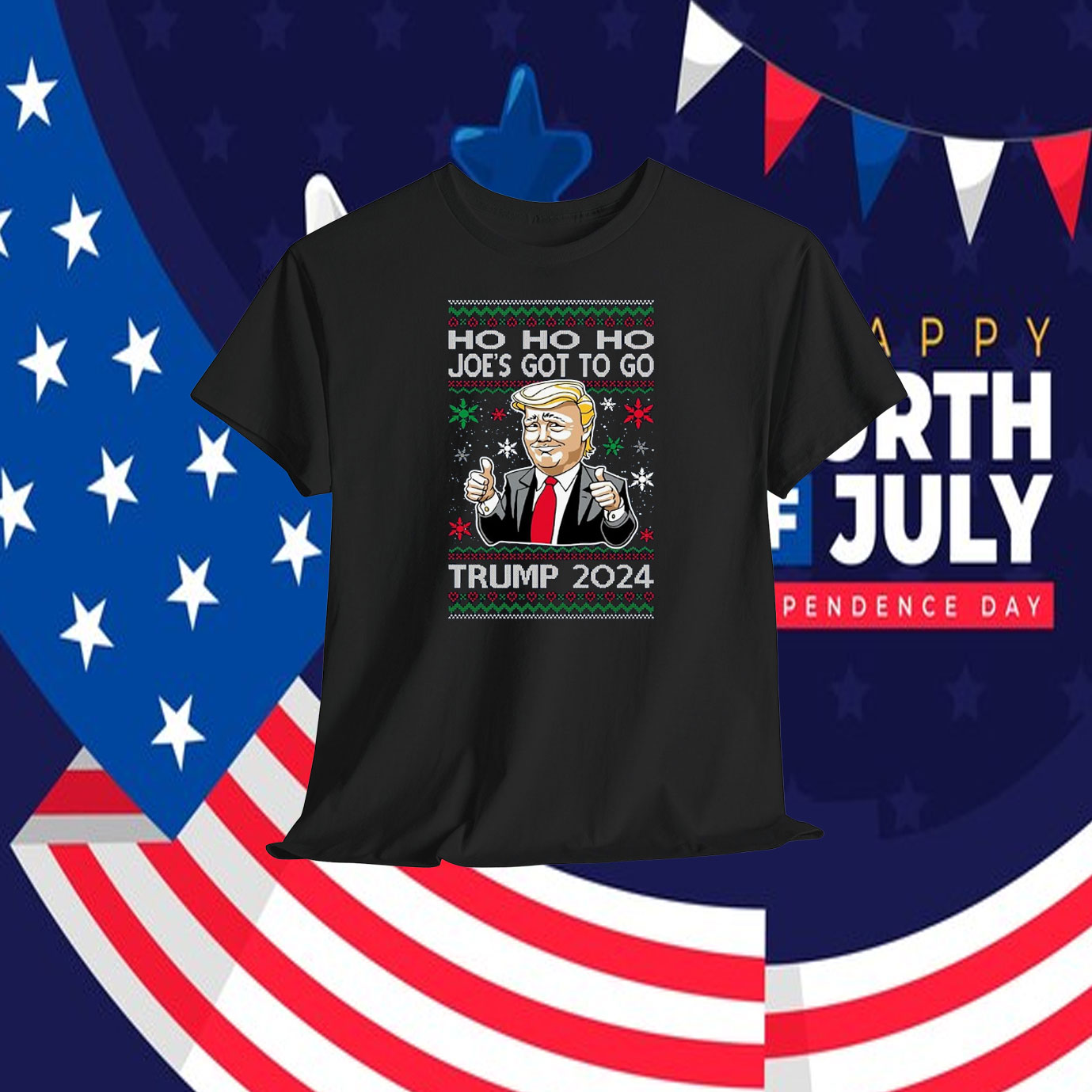Ho Ho Ho Joe's Got To Go Trump 2024 Shirt
