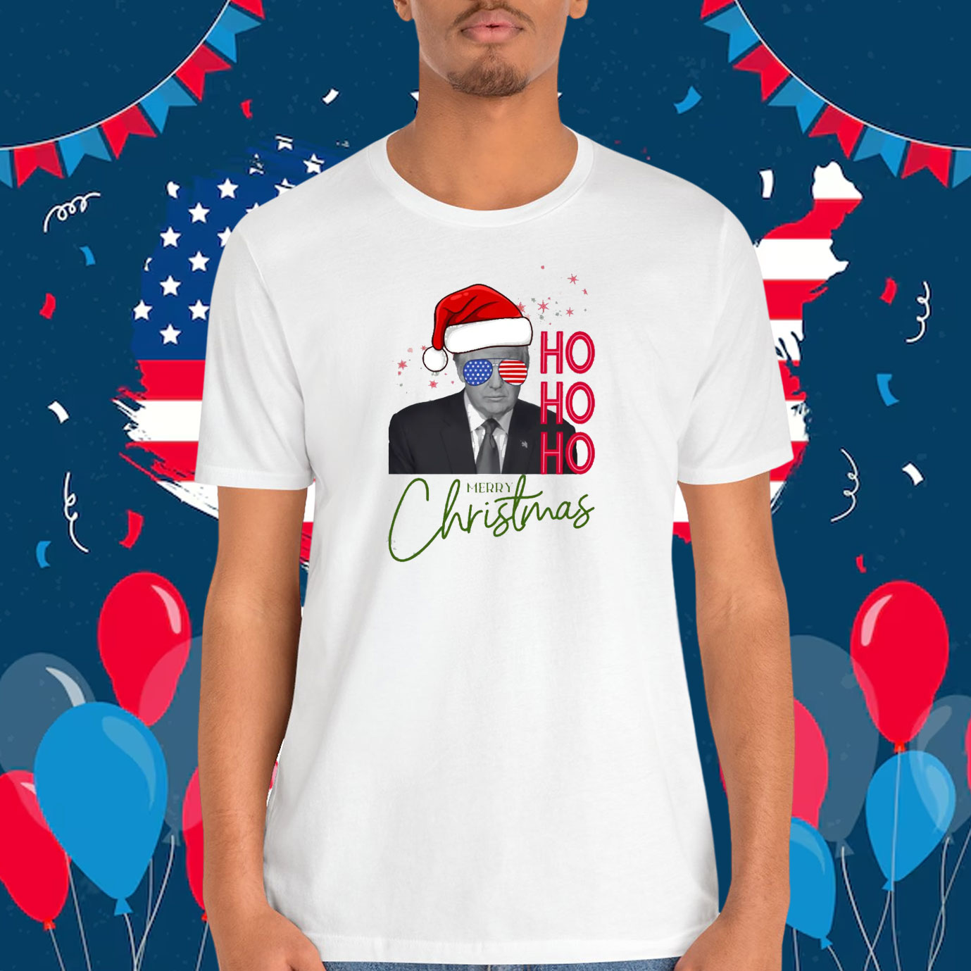 Ho Ho Ho Merry Christmas Trump Shirt