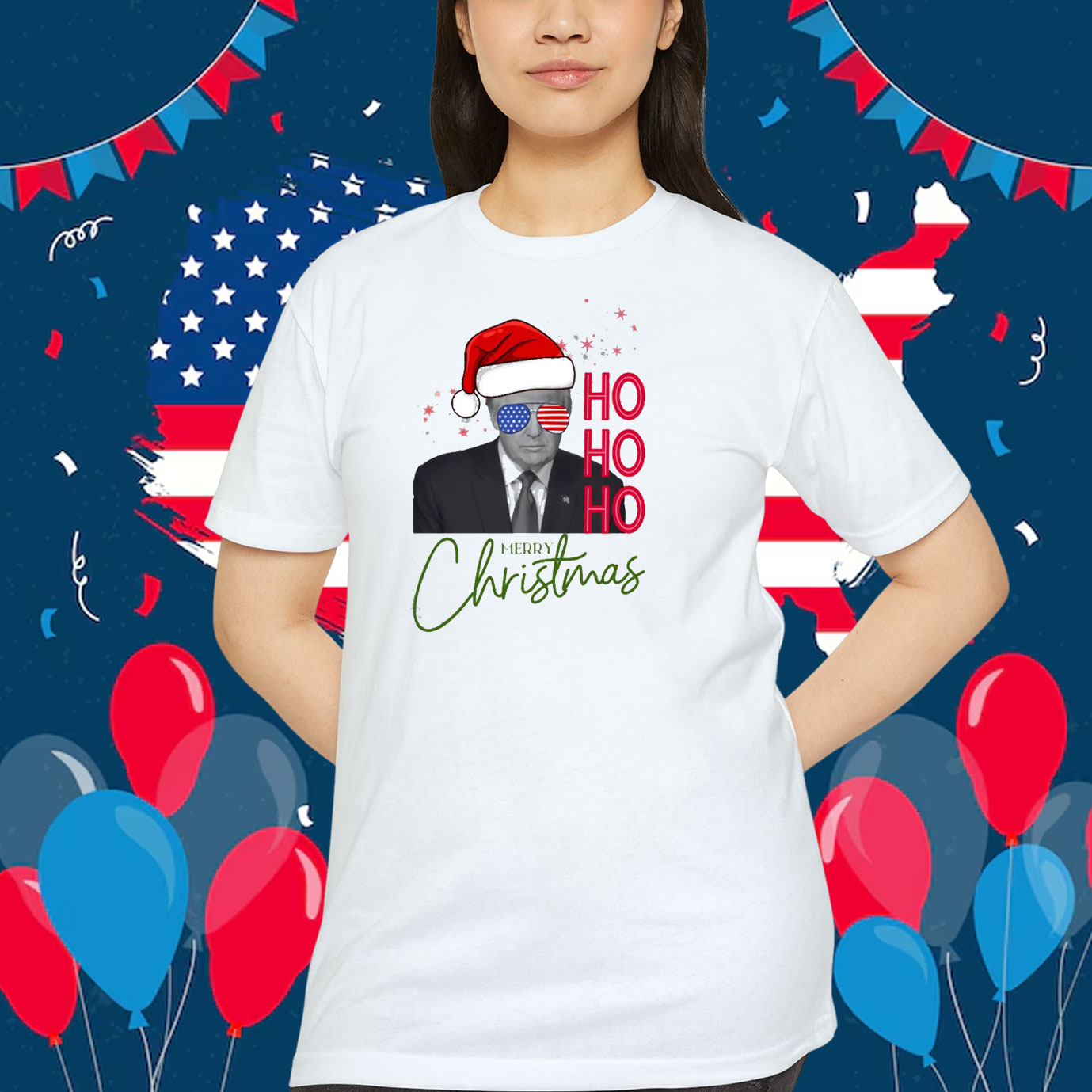Ho Ho Ho Merry Christmas Trump Shirt