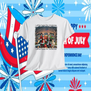 I Will Be Home For Christmas Santa Trump Shirt