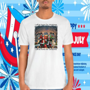 I Will Be Home For Christmas Santa Trump Shirt