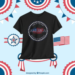 Land Of The Free America Because Of The Brave Trump Shirt