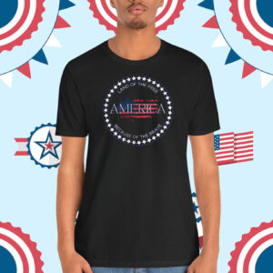 Land Of The Free America Because Of The Brave Trump Shirt