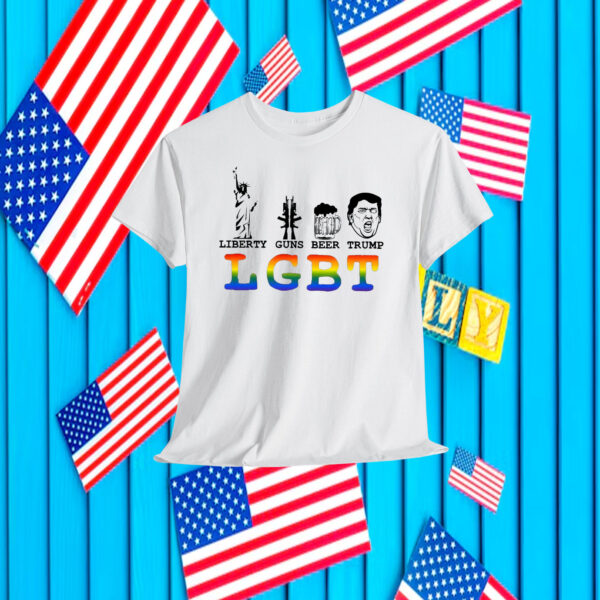 Liberty Guns Beer Trump LGBT Shirt