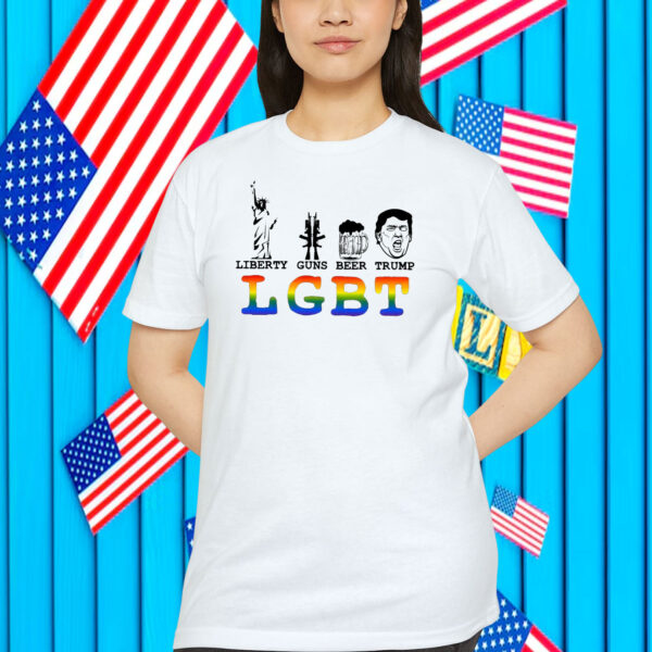 Liberty Guns Beer Trump LGBT Shirt