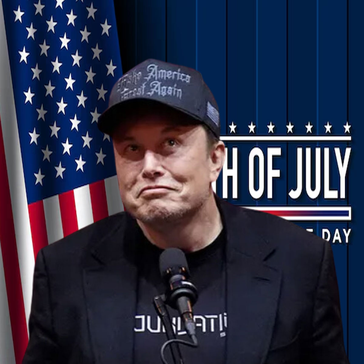 MAGA Elon Musk Dark Gothic Hat