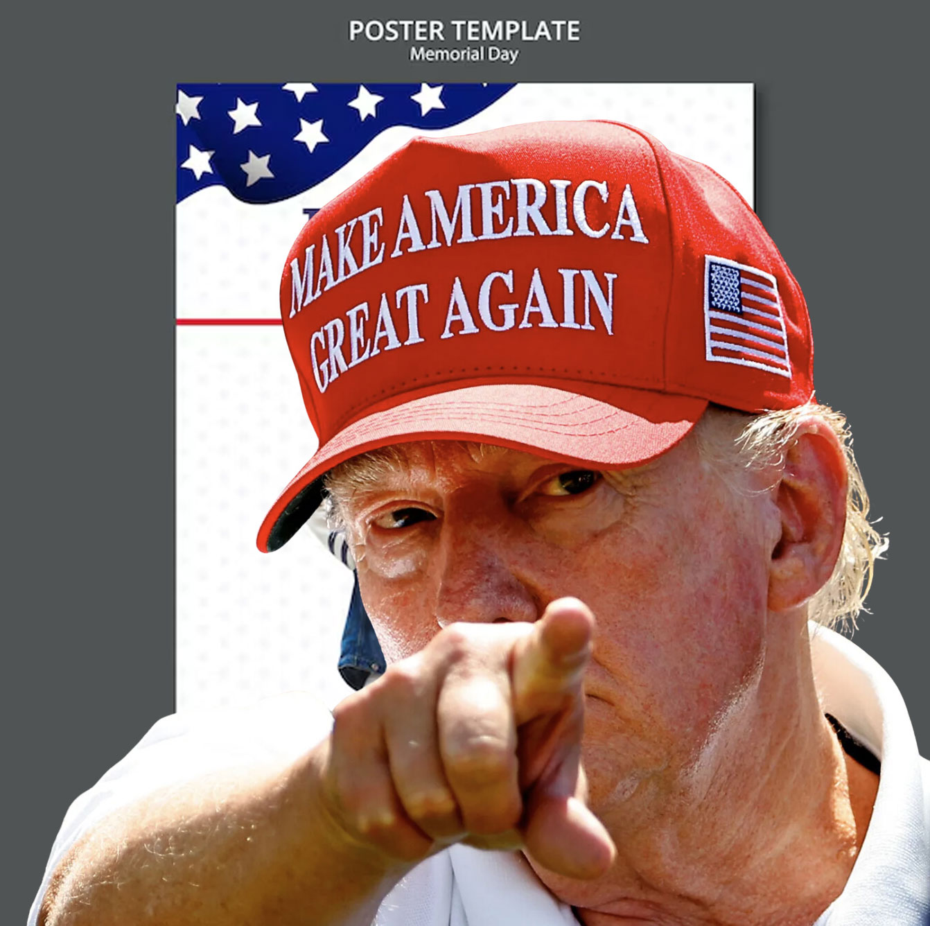 Make America Great Again Embroidered Elon Trump Hat