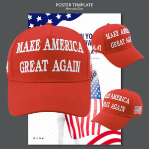 Make America Great Again Embroidered Elon Trump Hat