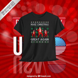 Make Christmas Great Again Funny Trump 47 Xmas Shirt