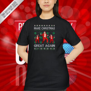 Make Christmas Great Again Funny Trump 47 Xmas Shirt