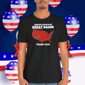 Making Christmas Great Again Trump 2024 Map Unisex Shirt